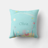 かわいい人魚ダイビングザシーダイビング装飾用クッション クッション (裏面)