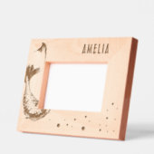 かわいい人魚テールスターガール写真 レーザー彫刻フレーム (左)