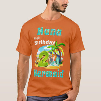 かわいい人魚ナナの2歳の誕生日 Tシャツ