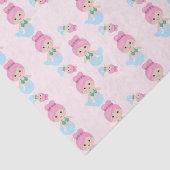 かわいい人魚パターンピンクのティッシュペーパー 薄葉紙 (詳細)