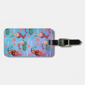 かわいい人魚パターン ラゲッジタグ (正面横)