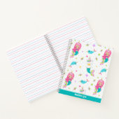 かわいい人魚ビーチガール オーダーメイド キッズ ノートブック (内部)