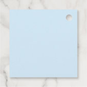 かわいい人魚ピンク海の下で小さな女の子 フェイバータグ (裏面)