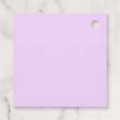 かわいい人魚ピンク海の下で小さな女の子 フェイバータグ (裏面)