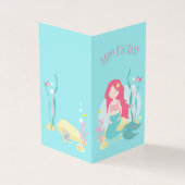 かわいい人魚ピンク&ミント誕生日for Girl (外部)