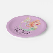 かわいい人魚ベビーシャワー紙プレート ペーパープレート (アングル)