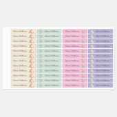 かわいい人魚気にの日学校名の服 ラベル (シート)