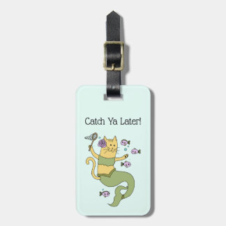 かわいい人魚猫 ラゲッジタグ