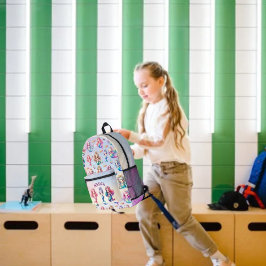 かわいい人魚5年生パーソナライズされた名 プリントバックパック