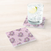 かわいい人魚 ガラスコースター (アングル)