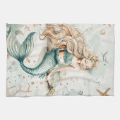 かわいい人魚 キッチンタオル (横)