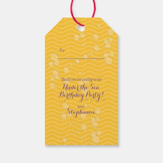 かわいい人魚 ギフトタグ (裏面)