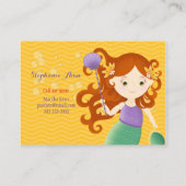 かわいい人魚 コーリングカード (裏面)