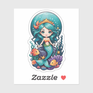 かわいい人魚 シール