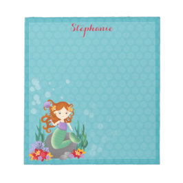 かわいい人魚 ノートパッド