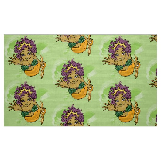 かわいい人魚 ファブリック (ファットクウォーター)