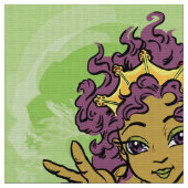 かわいい人魚 ファブリック (クローズアップ)