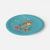 かわいい人魚 ペーパープレート (アングル)