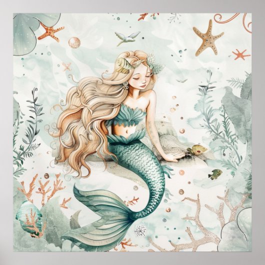かわいい人魚 ポスター (正面)