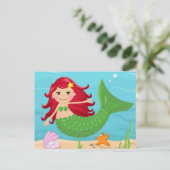 かわいい人魚 ポストカード (スタンド正面)