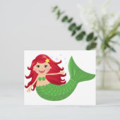 かわいい人魚 ポストカード (スタンド正面)