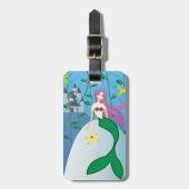 かわいい人魚 ラゲッジタグ (正面縦)