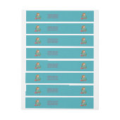 かわいい人魚 ラップアラウンドラベル (シート)