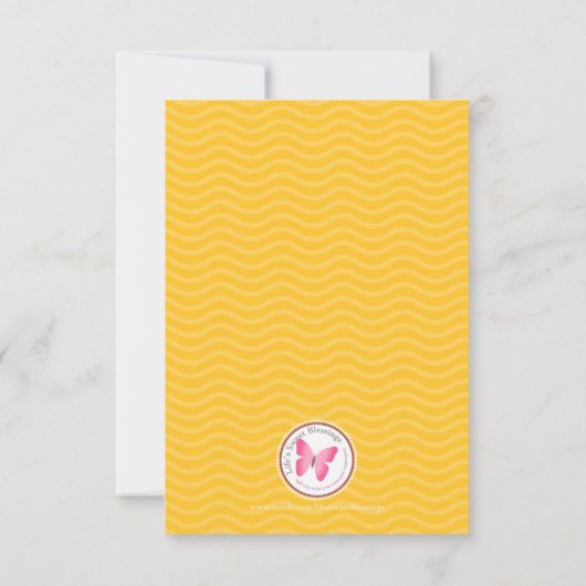 かわいい人魚 招待状 (裏面)