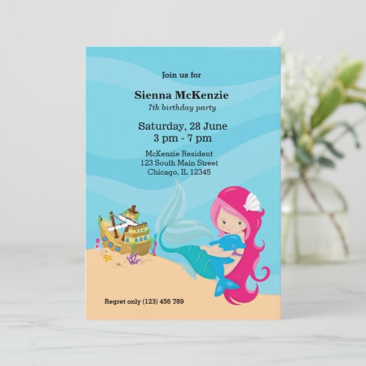 かわいい人魚 招待状 (スタンド正面)