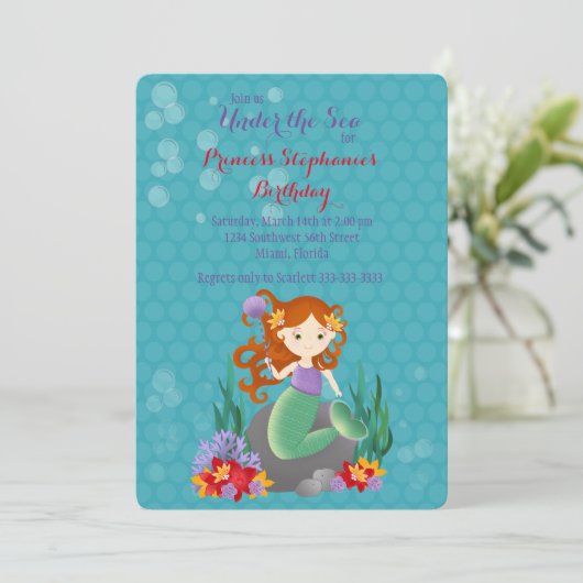 かわいい人魚 招待状 (スタンド正面)