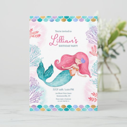 かわいい人魚 招待状 (スタンド正面)