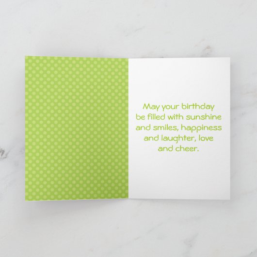 かわいい人魚（緑） カード (内部)