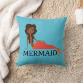 かわいい人魚（美しい黒人女性） クッション (ブランケット)