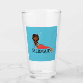 かわいい人魚(美しい黒人女性) タンブラーグラス