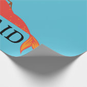 かわいい人魚（美しい黒人女性） ラッピングペーパー (角)