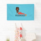 かわいい人魚（美しい黒人女性） 横断幕 (インサイチュ)