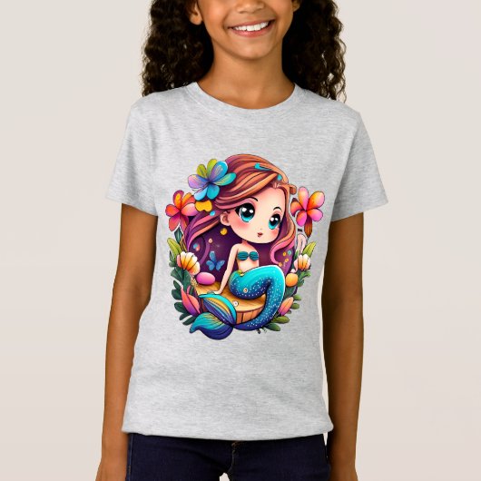 かわいい人魚 Tシャツ (正面)