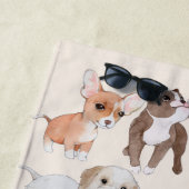 かわいい仔犬 ビーチタオル (インサイチュ)