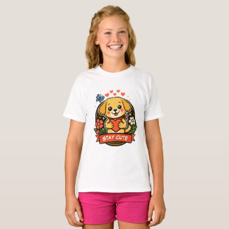 かわいい仔犬 Tシャツ
