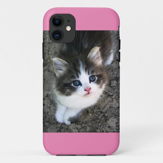 かわいい仔猫のカスタマイズ Case-Mate iPhoneケース (裏面)
