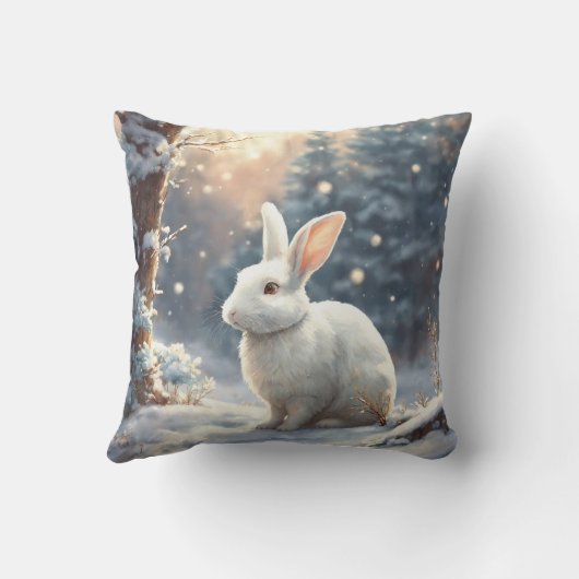 "かわいい仲間:バニーブリスプリッシュ枕" クッション (裏面)