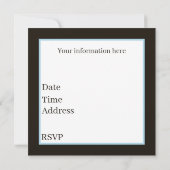 かわいい任意の目的ビーチパーティーイルカ 招待状 (裏面)