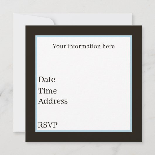 かわいい任意の目的ビーチパーティーイルカ 招待状 (裏面)