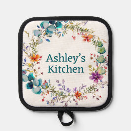 かわいい休日のポットホルパーソナライズされたダーポットホルダー 鍋敷き