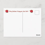 かわいい休日の挨拶はがき ポストカード (裏面)