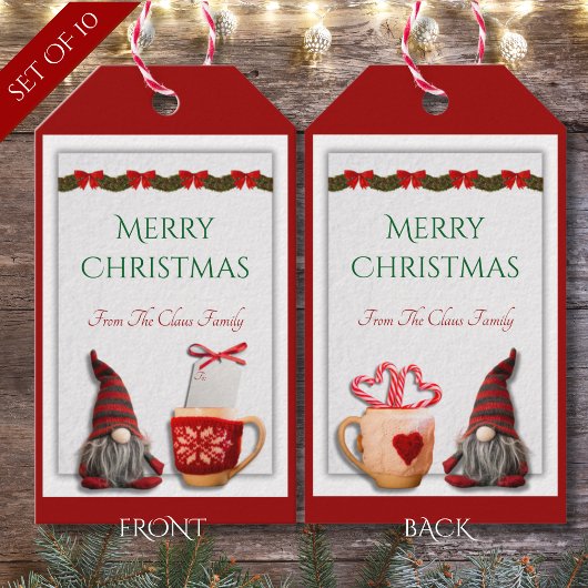 かわいい休日格言クリスマスギフトタグ ギフトタグ