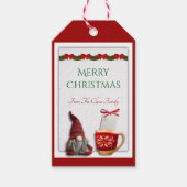 かわいい休日格言クリスマスギフトタグ ギフトタグ (正面)