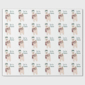 かわいい休日FaのLaのラマのデザイン ラッピングペーパー (フラット)