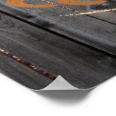 かわいい会計オフィスのコーヒーワードアート ポスター (角)