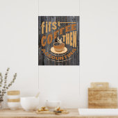 かわいい会計オフィスのコーヒーワードアート ポスター (キッチン)